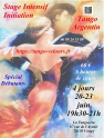Tango-Argentin : Stage intensif d'Initiation