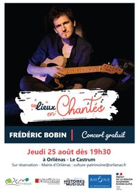 Festival Nos Lieux En'Chantés : concert Frédéric Bodin