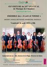 Ouverture du 24ème festival de Musique de Chambre de Cello Arte
