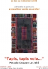 "Tapis, tapis vole..." exposition vente en atelier - art textile, peintures